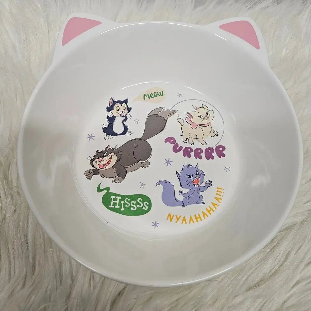Disney Critters Cat Bowl Chaos Collection Marie Figaro Lucifer Yzma White